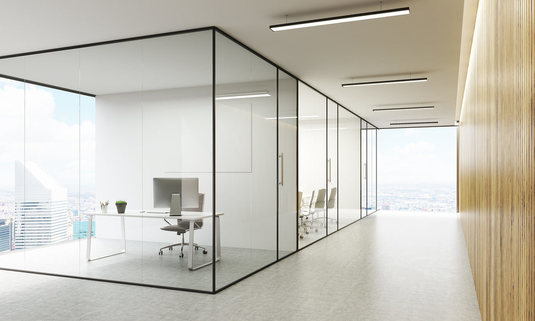 vinyl flooring in commercial office space
